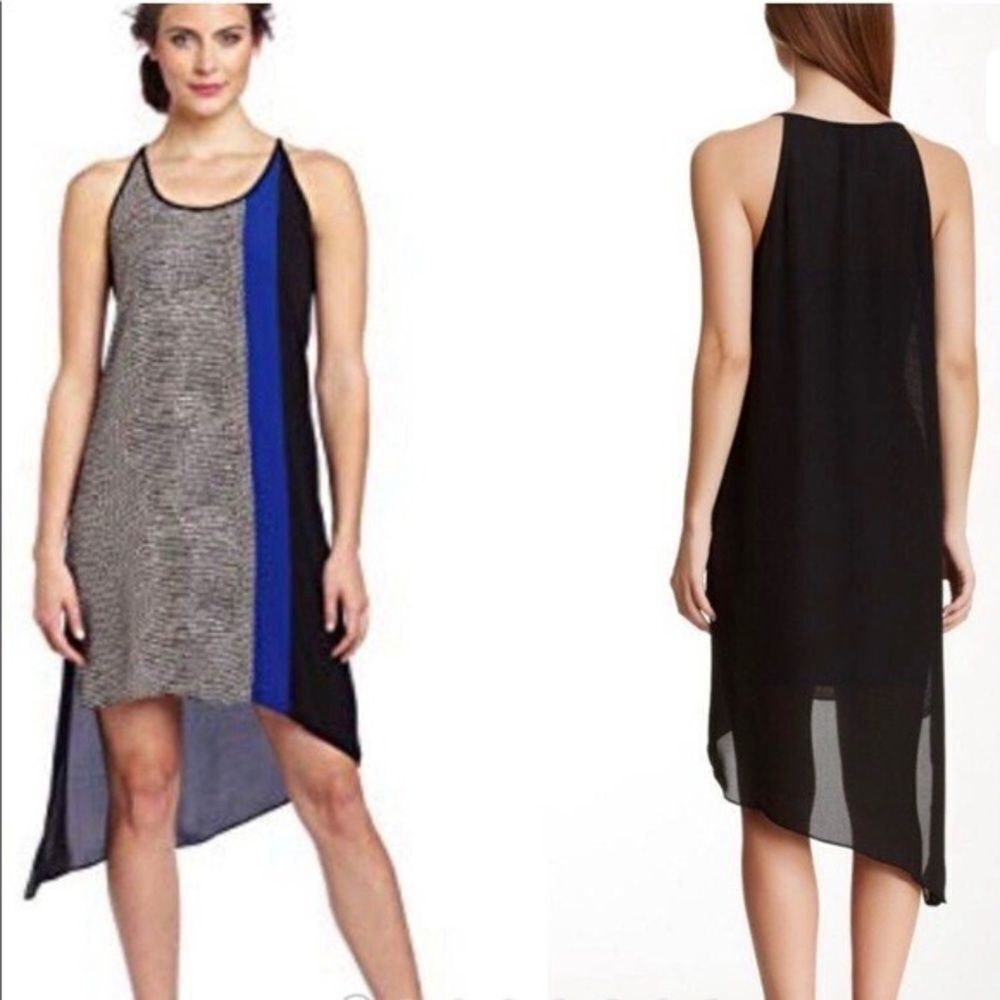 Bcbg MaxAzria Cici Asymmetrical High Low Midi Dress Size M